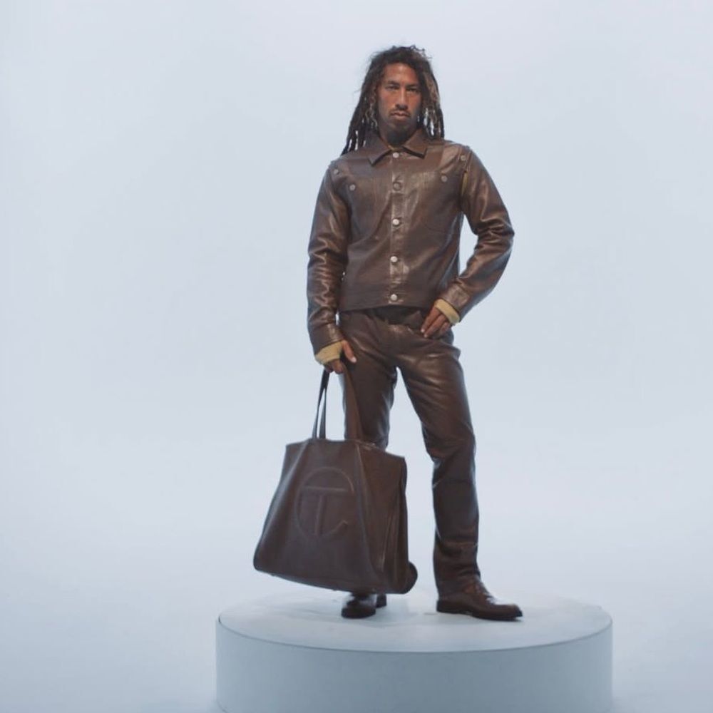 Telfar x Wilson’s Leather Size M Sold-out Limited Stock Chocolate Leather Jacket